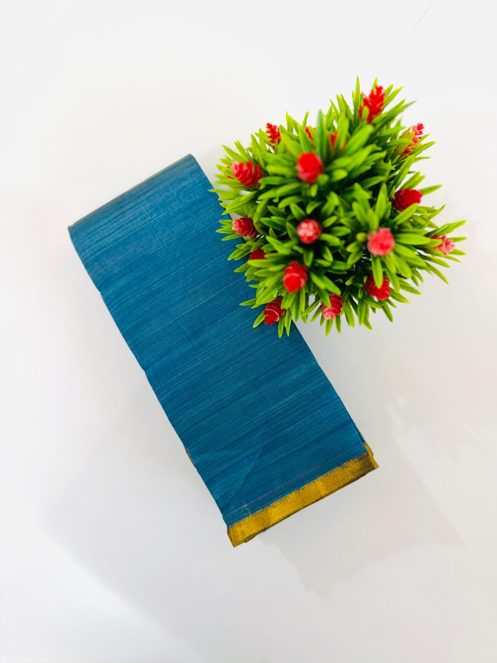PAT001 J (3) Cotton Saree - Image 1