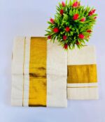 Kerala Cotton Set Mundu (Single) - Image 4