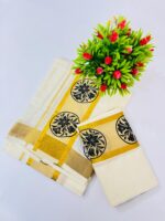 Kerala Cotton Set Mundu (Single) - Image 3