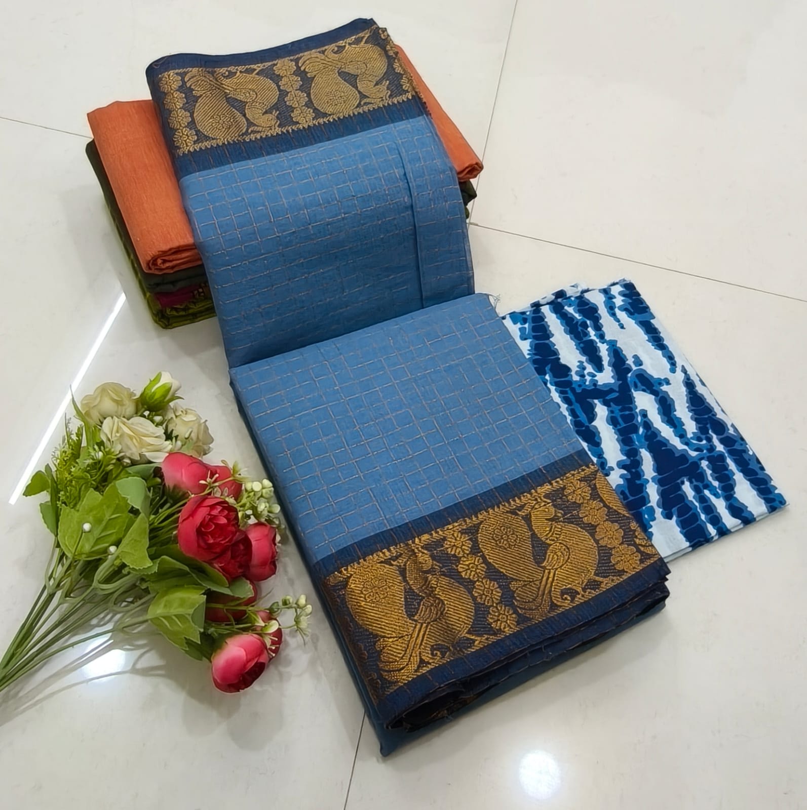 Chettinad Cotton Saree - Image 1