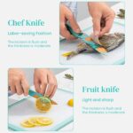 Kitchen Knife Stainless Steel 3 Pieces Professional Knife Set with Color Printing and Non-Slip Handle - Image 3