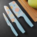 Kitchen Knife Stainless Steel 3 Pieces Professional Knife Set with Color Printing and Non-Slip Handle - Image 4